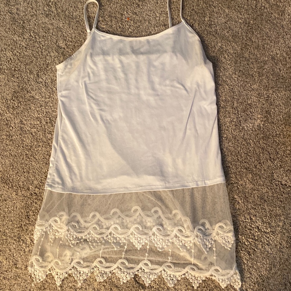 Cami with lace at the bottom